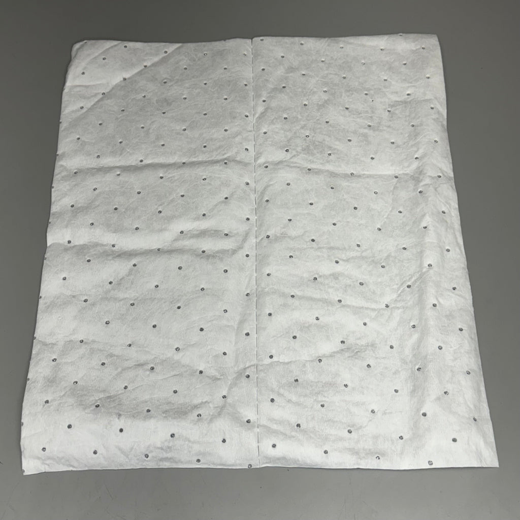 SPILFYTER OS-100 16”x18” Oil Only Absorbent Pads Pack of 100 White
