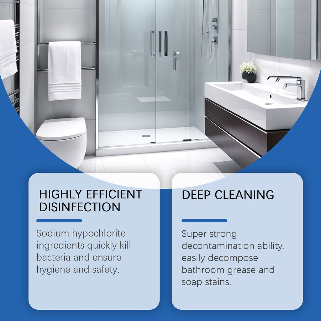 Jakehoe Bathroom Cleaning Spray Bathroom Stain Scale Cleaning Bathtub Cleaning Multi-Purpose Cleaner