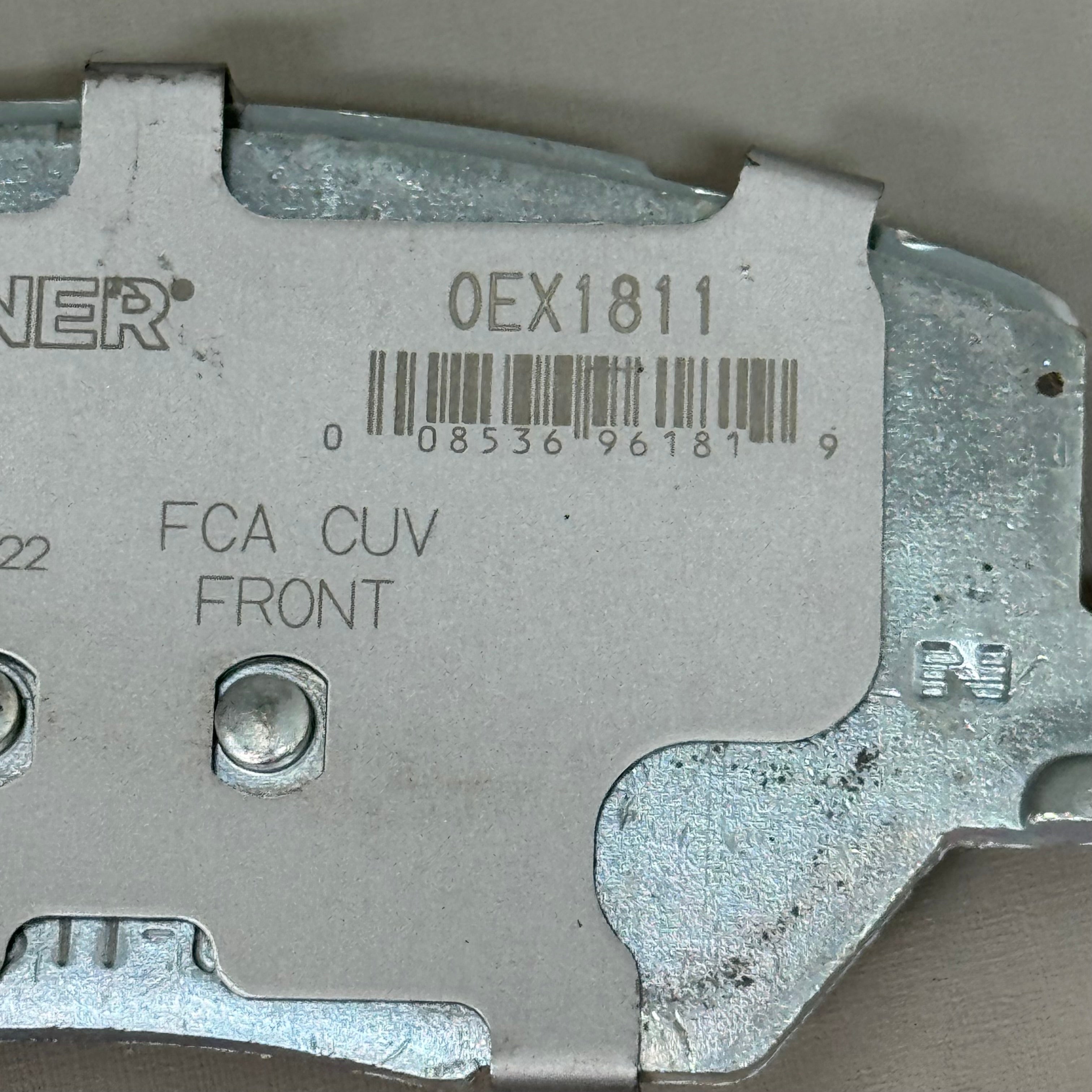 WAGNER OEx Premium Ceramic Disc Brake Pad Set 5 1/2" x 2 1/2" OEX1811
