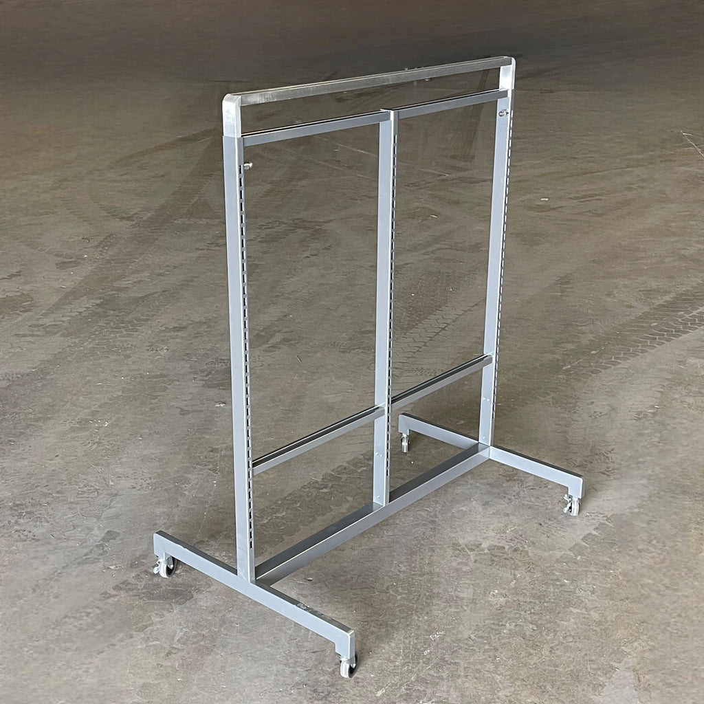 ARTITALIA GROUP Rolling Stainless Double Sided Store Display Stock Rack 48"W WF2565 (New)