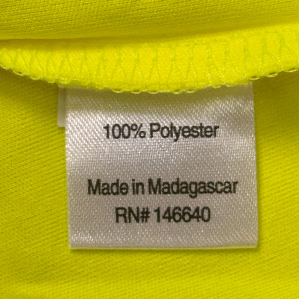 EG-PRO (5 PACK) Long Sleeve High Visibility Shirt 100% Poly SZ 2X Safety Yellow