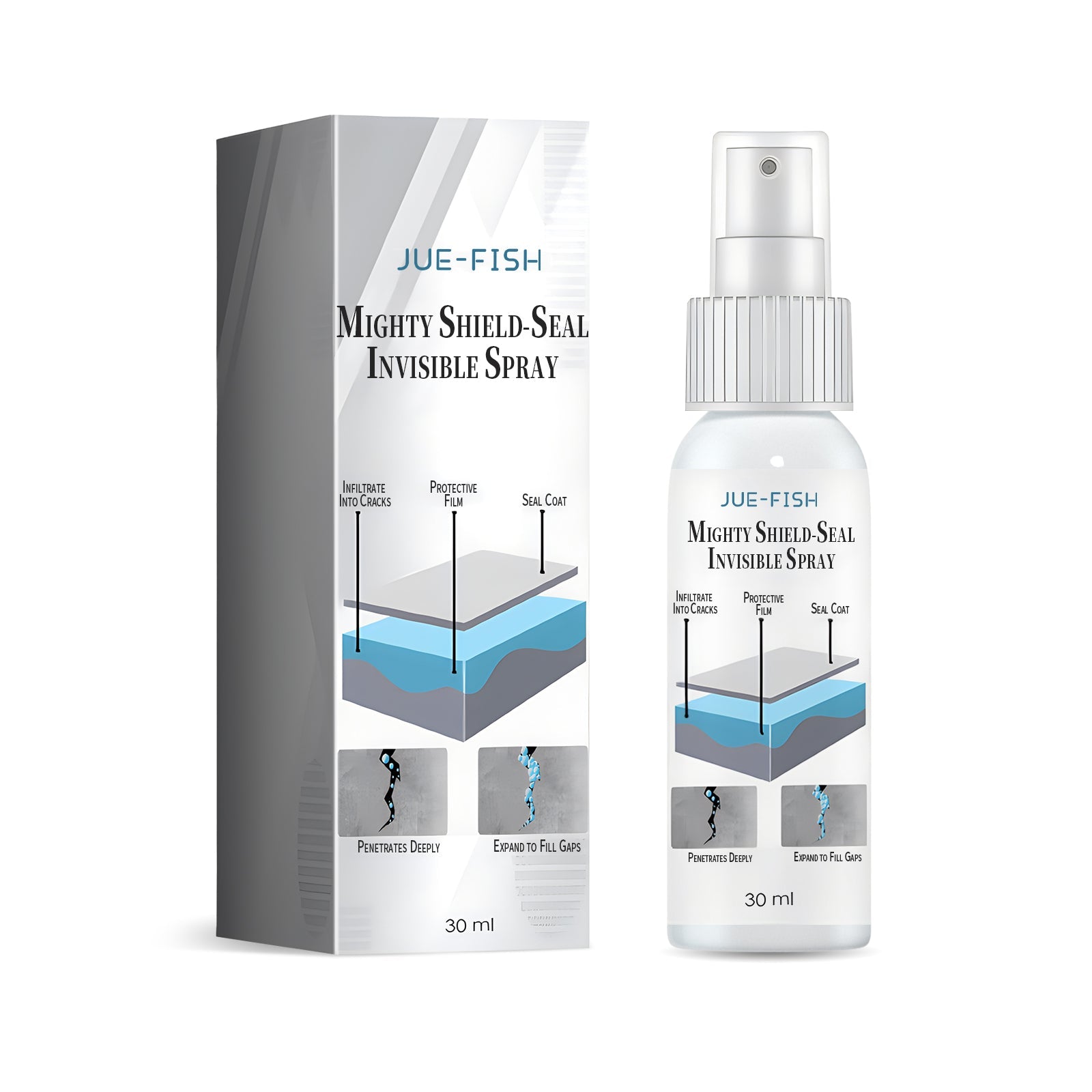 Waterproof Leak Repair Spray, Bathroom Tile External Wall Leakage And Penetration Type Invisible Waterproof And Moisture-Proof