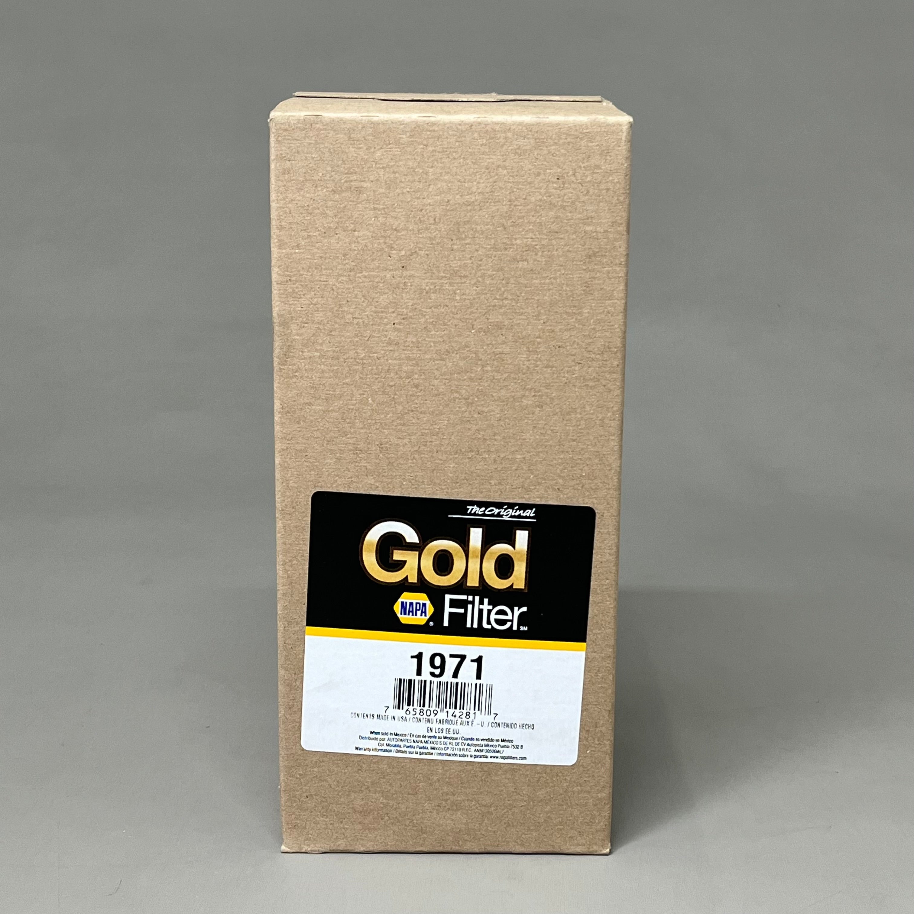 NAPA The Original Gold Filter Enhanced Cellulose 1-5/8"-12 Thread 17 Micron 1971