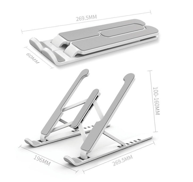 Universal Laptop Stand Adjustable Notebook Holder for Macbook Non-slip Foldable Cooling Base Bracket for Laptop/Tablet/phone