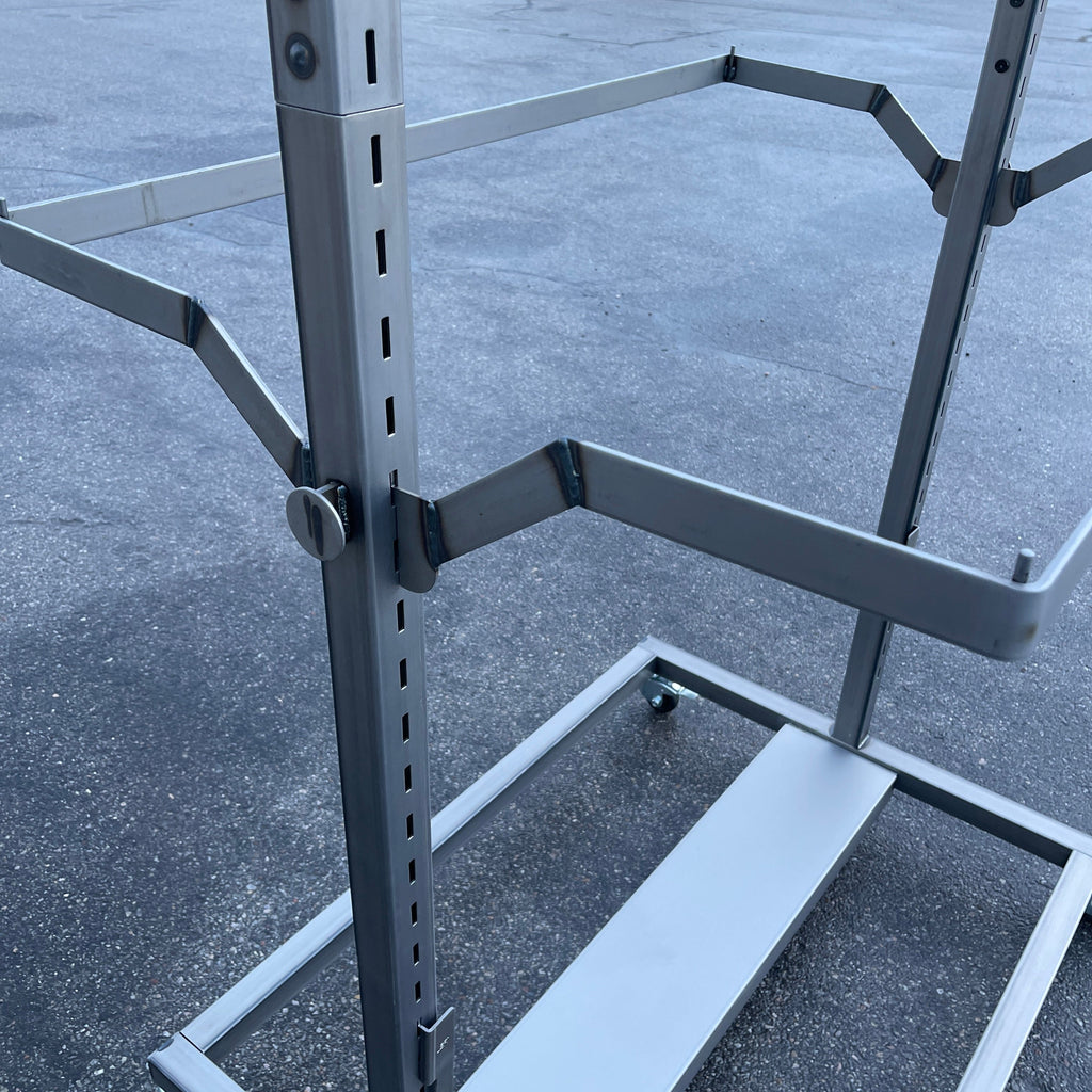 GRAND + BENEDICTS Mobile Core 4-Way Display Rolling Shelf Rack 943-GB4133-18 (New)
