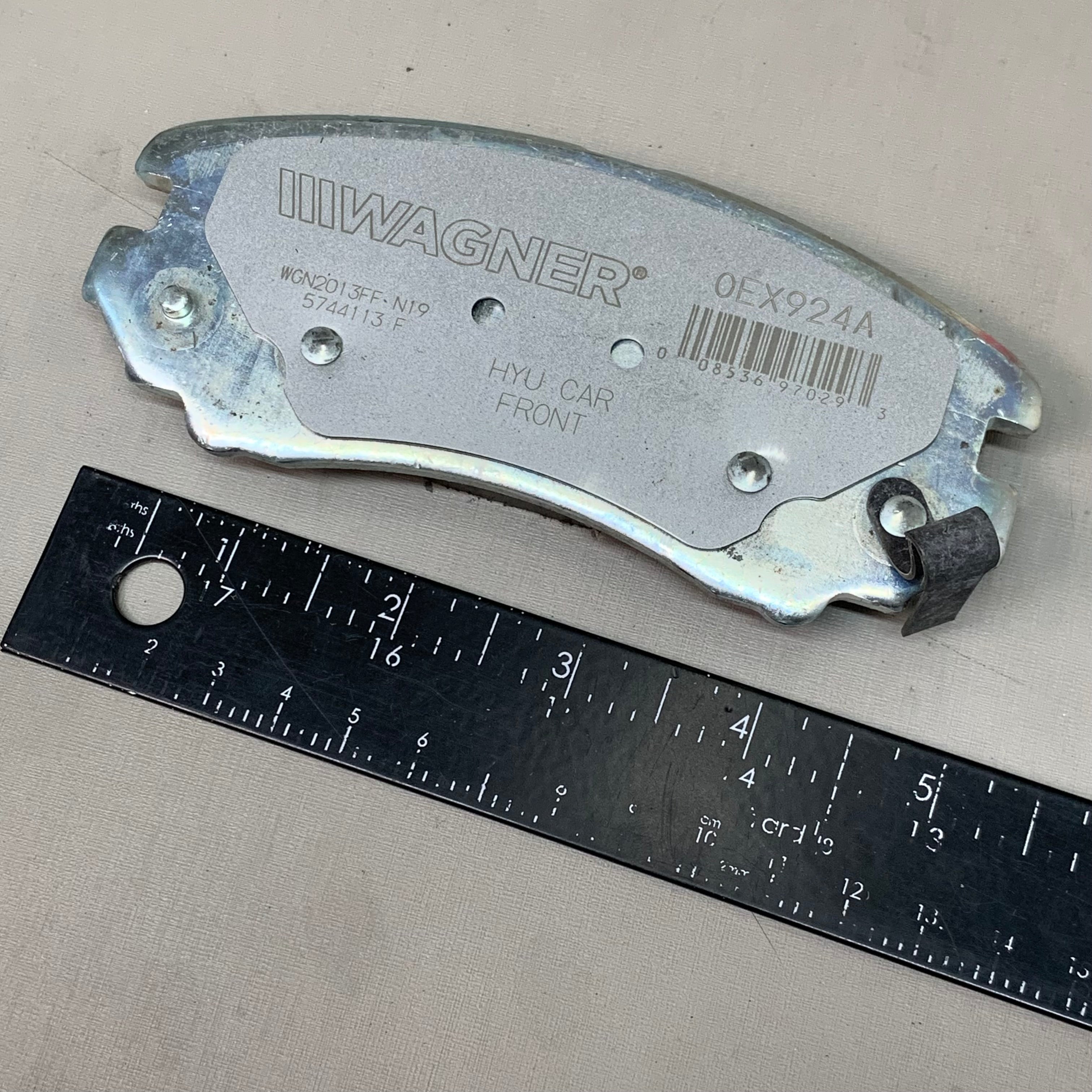 WAGNER OEx Premium Ceramic Disc Brake Pad Set 5 1/2" x 2" OEX924A