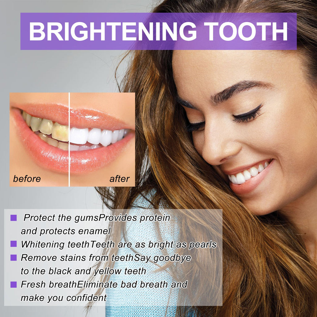 V34 Purple Toothpaste, Repair Teeth Mouth Clean Breath Fresh White Toothpaste