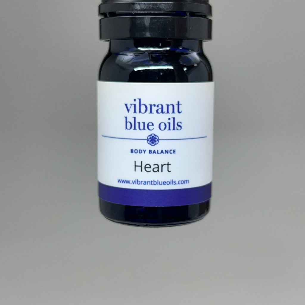 VIBRANT BLUE OILS Therapeutic Body Balance Heart Organic Essential Oils 5mL