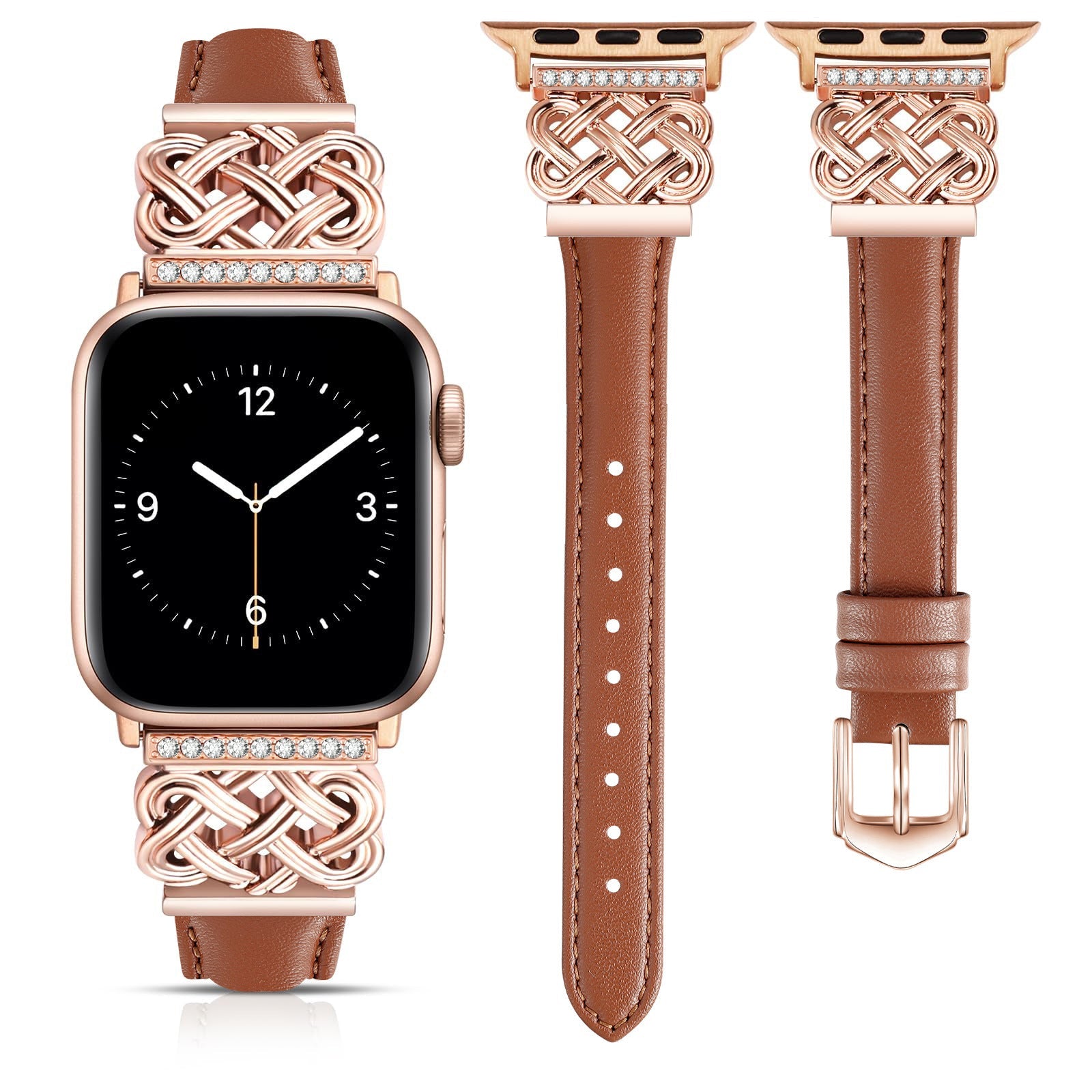 Strap Compatible with Apple Watch Band iWatch S10/SE98765 Metal Ultra-thin Watch Band