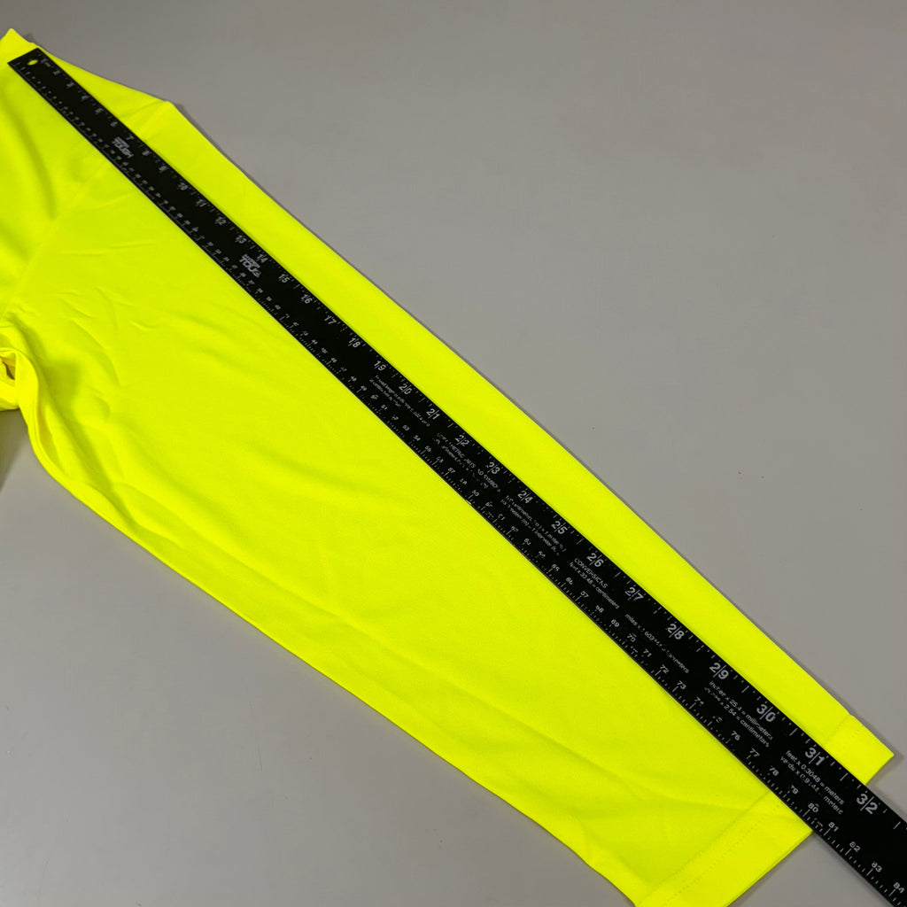 EG-PRO (5 PACK) Long Sleeve High Visibility Shirt 100% Poly SZ 2X Safety Yellow
