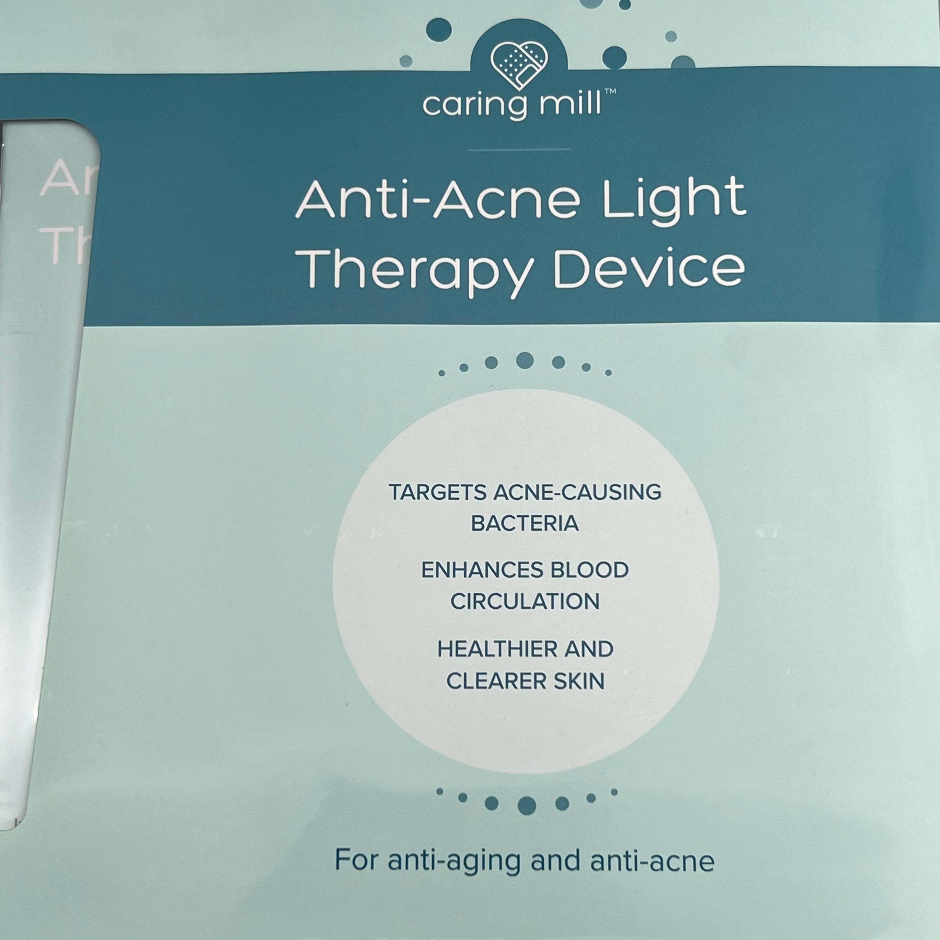 CARING MILL Anti-Acne Blue Light Therapy Device For Breakouts White 5985