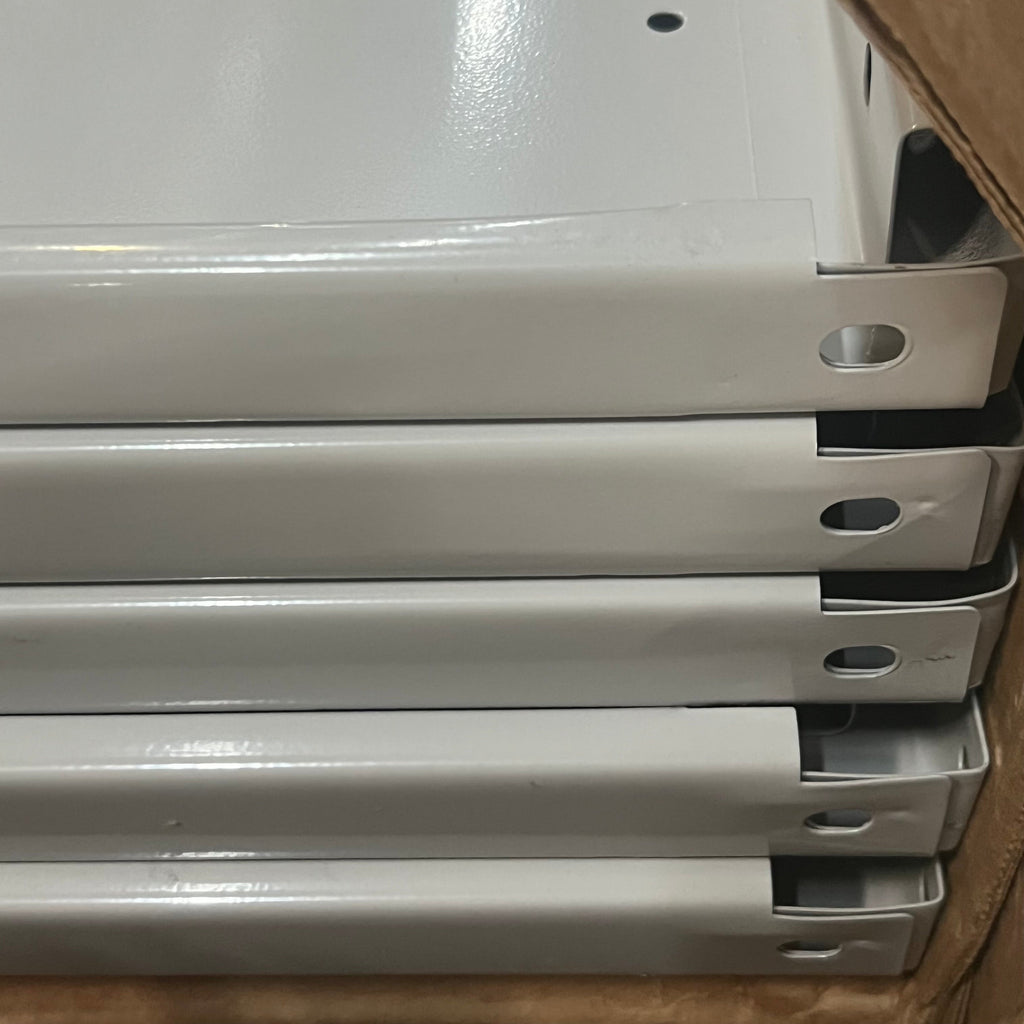 HALLOWELL Shelving 5 Metal Shelves 48"x24"x1.5" White