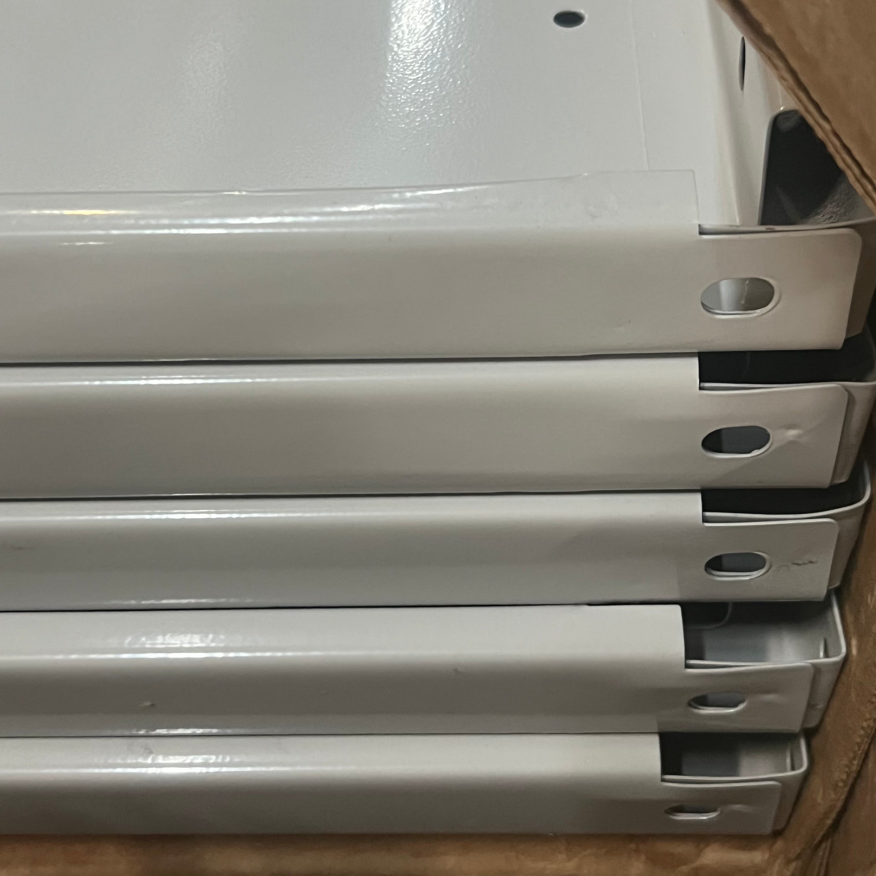 HALLOWELL Shelving 5 Metal Shelves 48"x24"x1.5" White