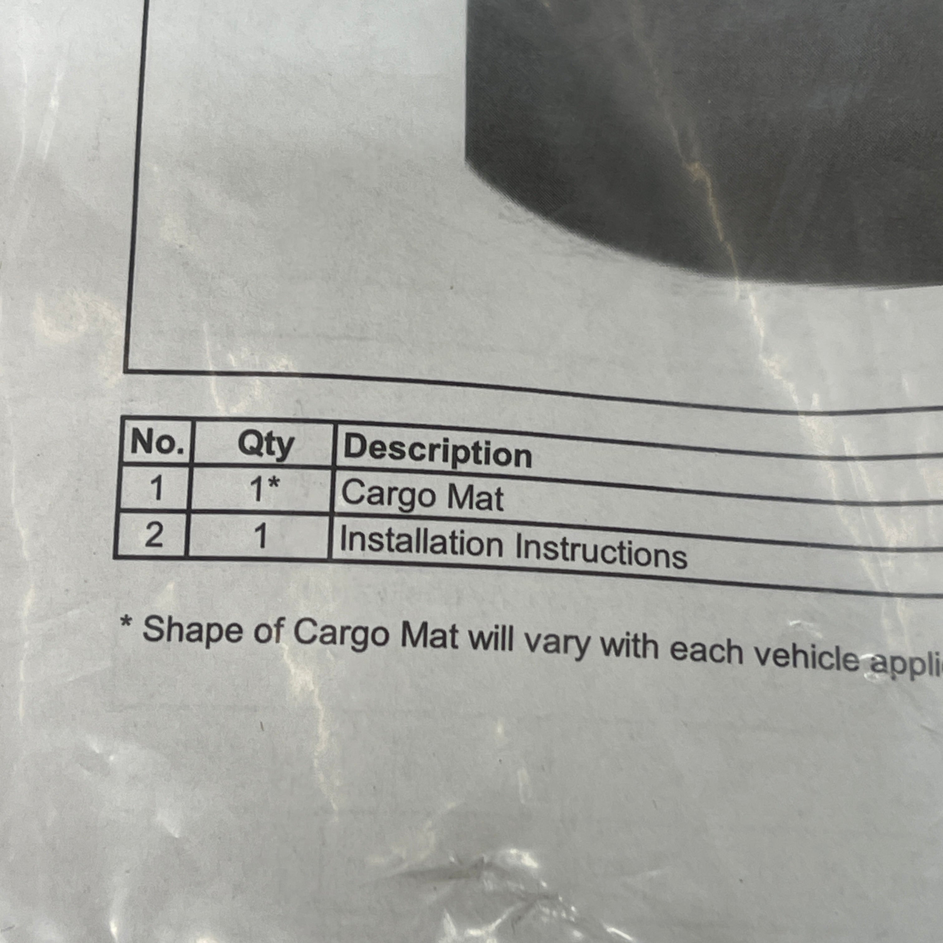 KIA Niro Cargo Mat Carpeted Cargo Liner G5. 12AC2. 0 FH G5F12-AC200