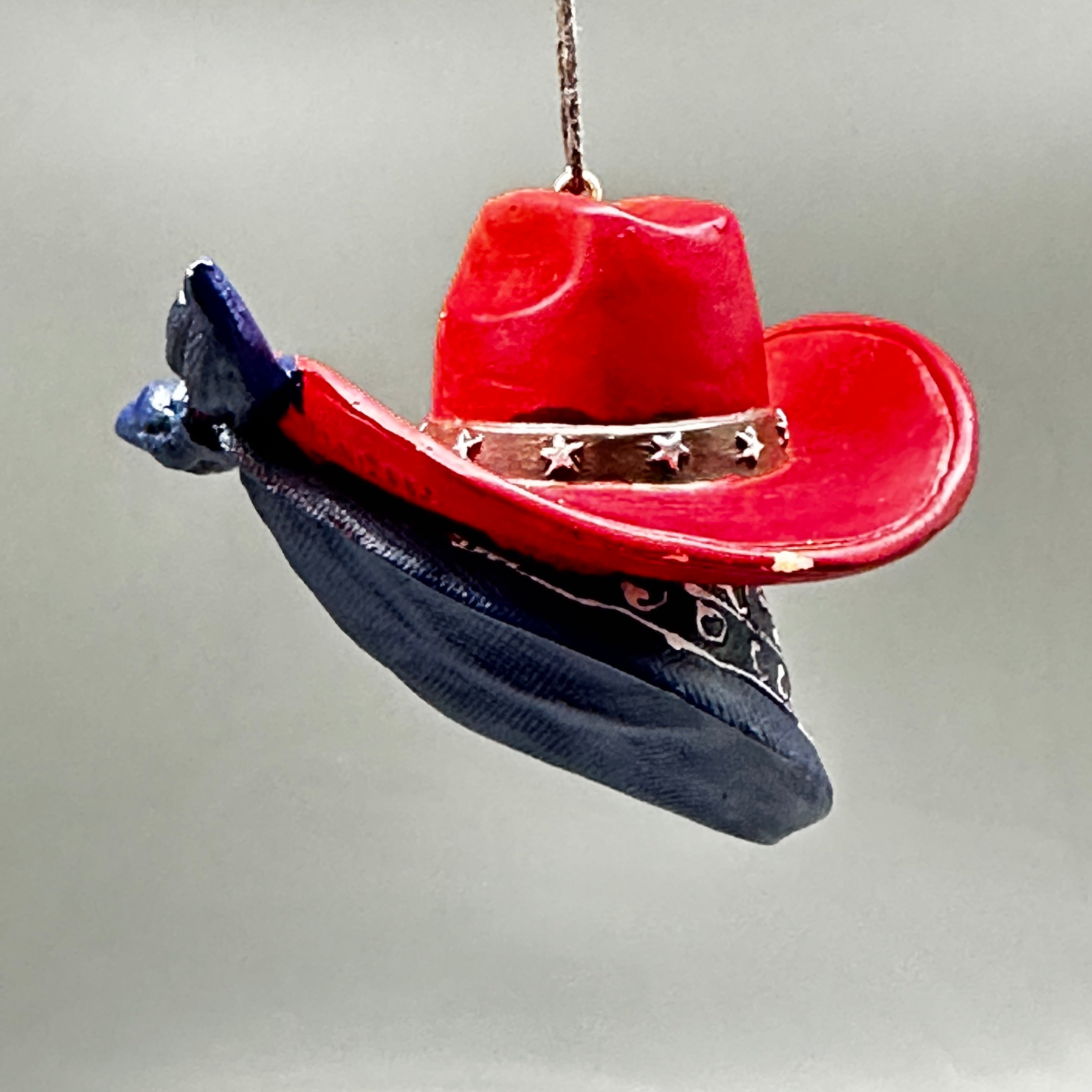 KURT S. ADLER Western Cowboy Hat Christmas Ornament E0959