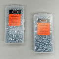 PASCO (2 PACK) Stove Bolt w/ Hex Nut 1/4" Thread Round Head Zinc Plated 100pcs 1640