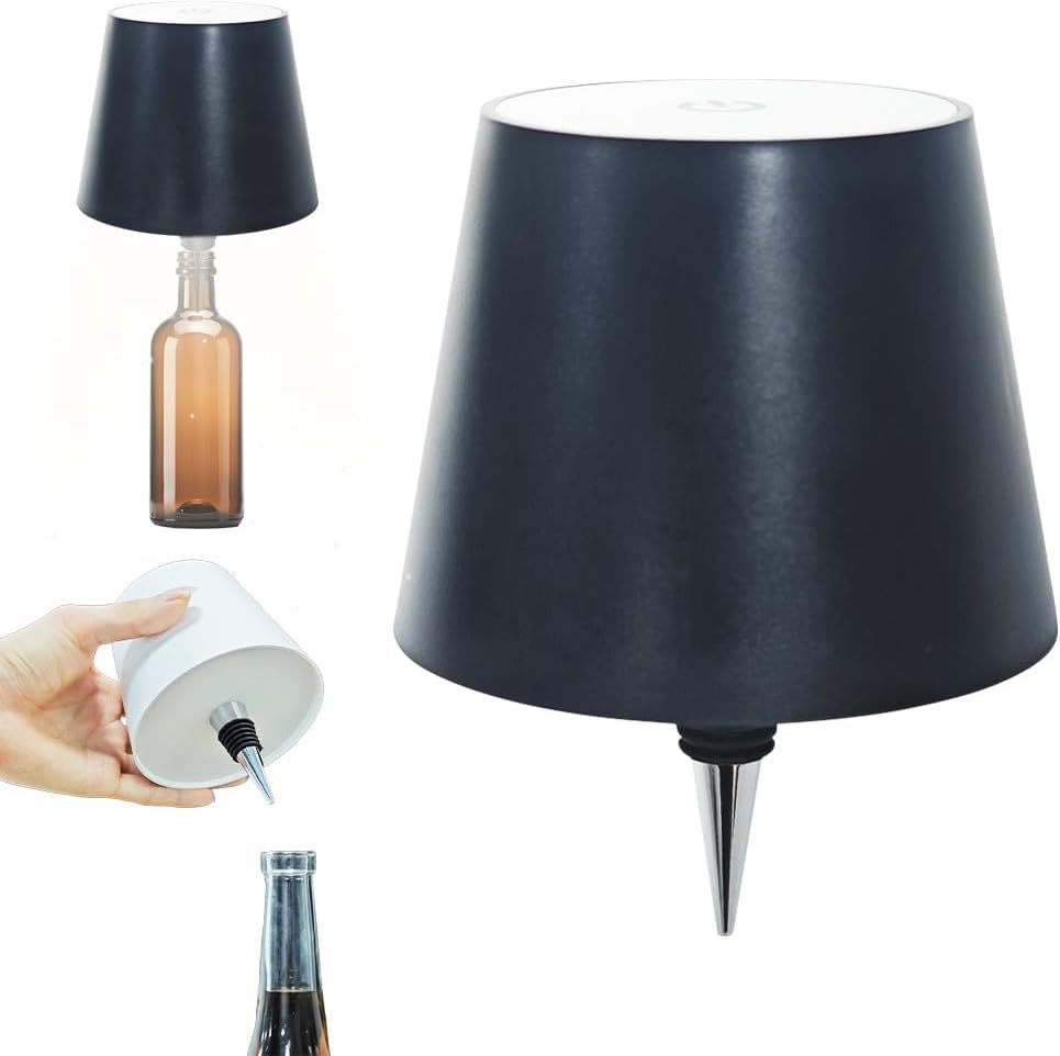 LED Creative Wine Bottle Light for Bar: Movable, Rechargeable, RGB Dimmable Decorative Bottle Lamp