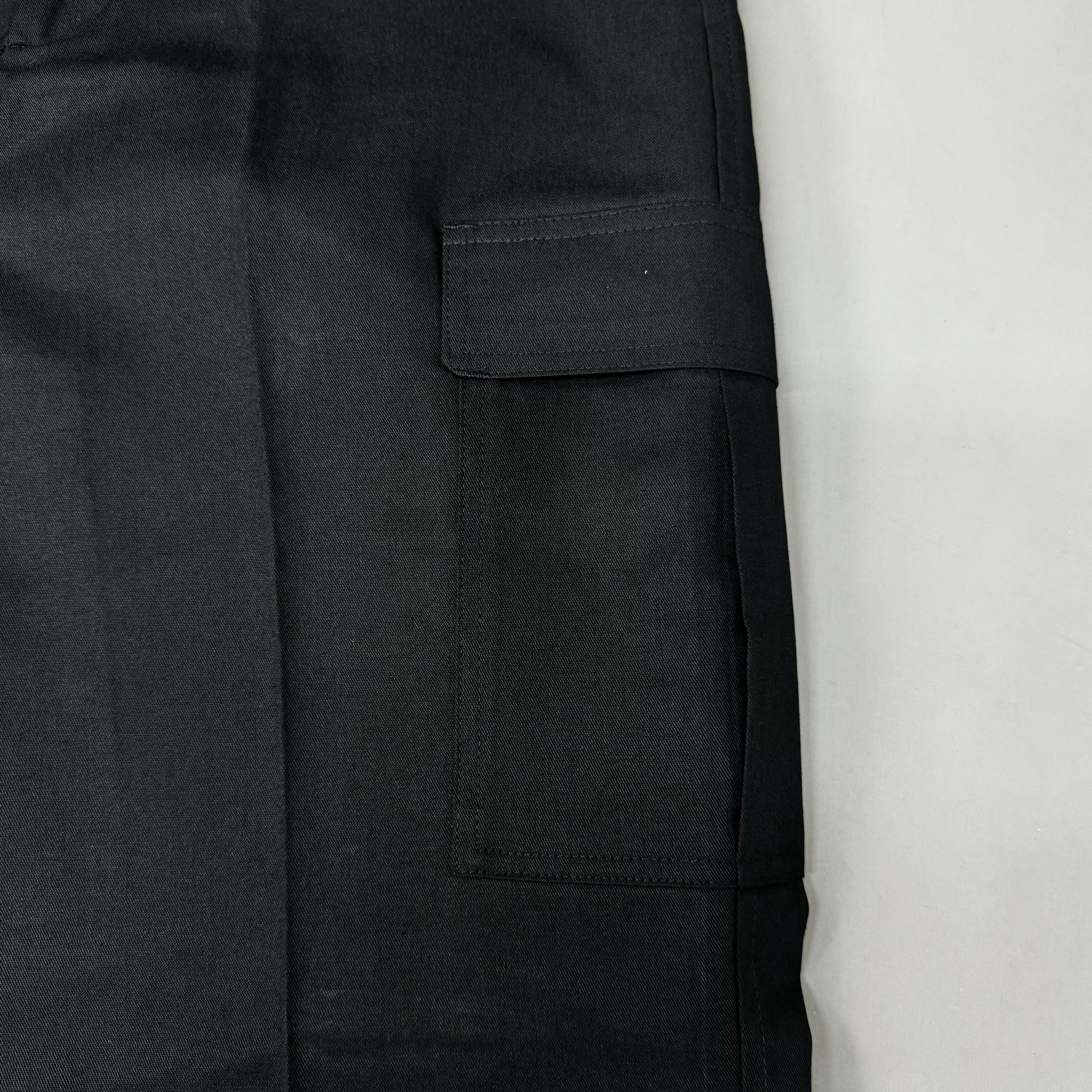 EDWARDS Button Closure Flat Front Cargo Work Pants Men's 30XUL Black 2575-O10