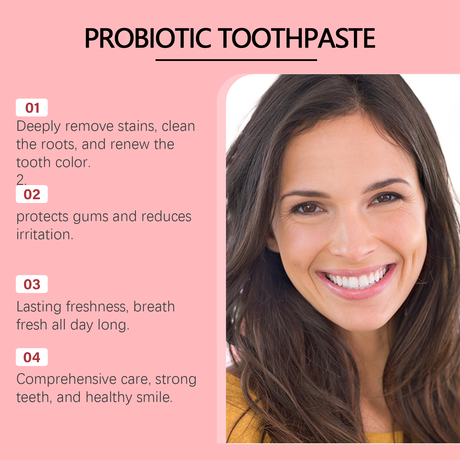 Oralhoe Probiotics Brightening Mint Toothpaste Fresh Breath Clean Beautiful Teeth Care For Teeth Oral Care