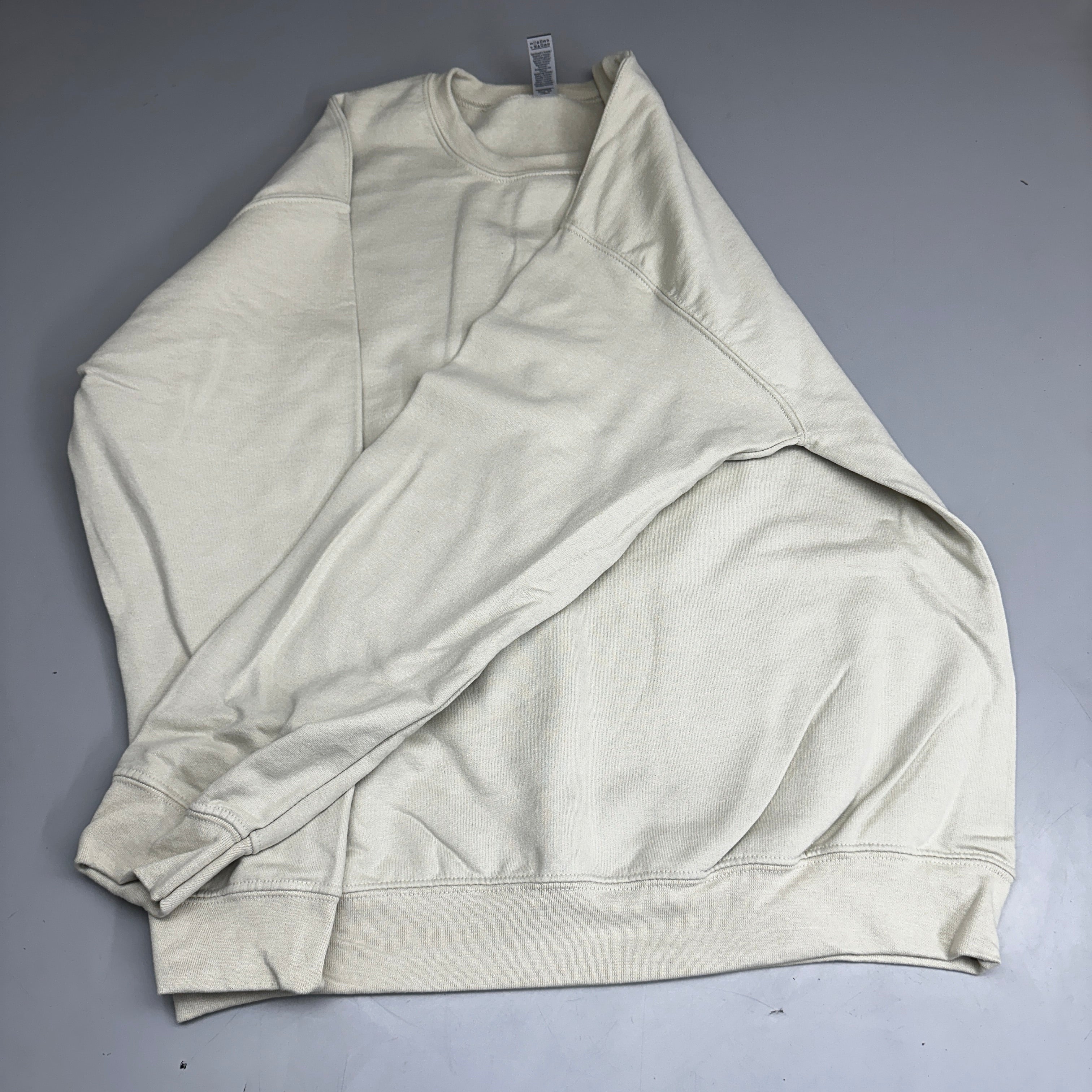 GILDAN Heavy Blend Crewneck Sweater Sweatshirt Sand SZ L G180