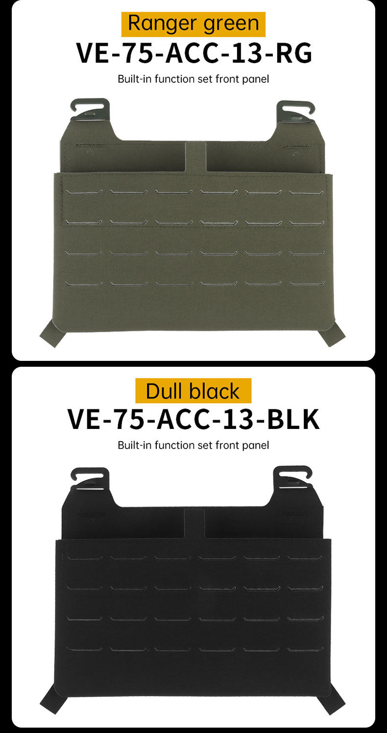 WoSporT can accommodate three 5.56 (or two 7.62) inner pockets with built-in function cover camouflage front panel