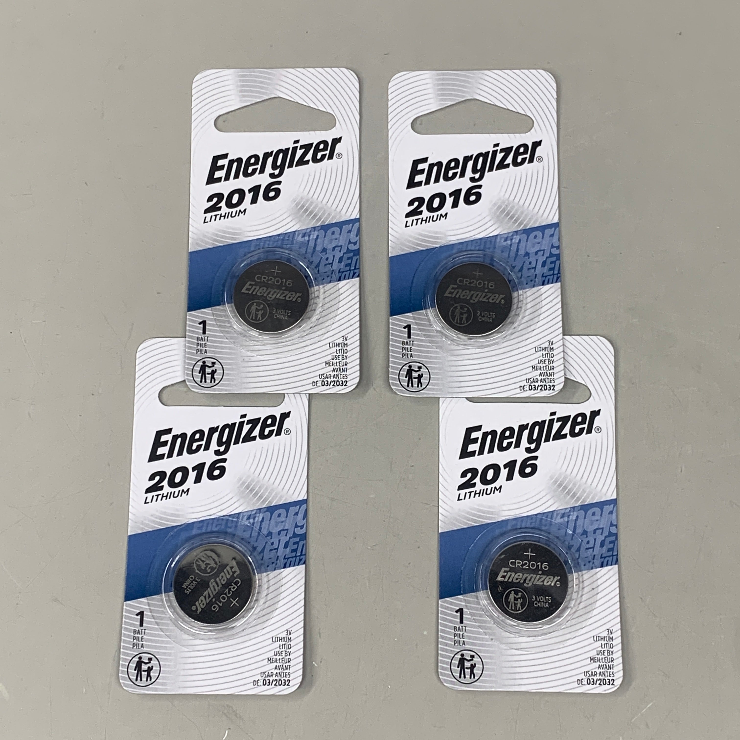ENERGIZER (4 PACK) Lithium Coin 3 Volt 2016 Battery ECR2016BP