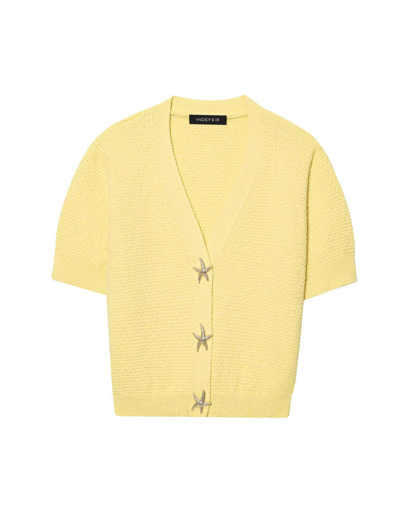Spring New Style Round Neck Solid Color Loose Knit Sweater
