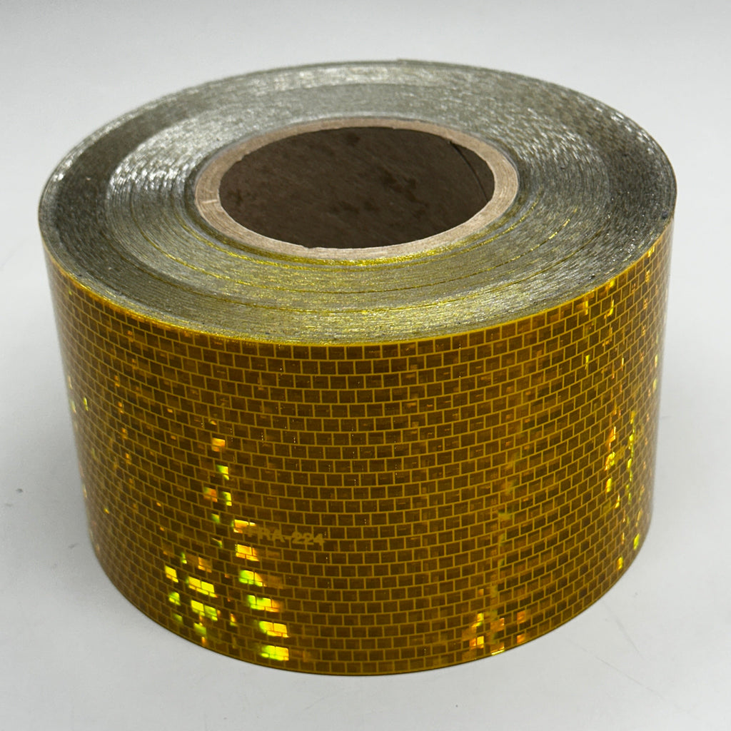 AVERY DENNISON Reflective Tape V-9701-RR YEL 4”Wx50Yd Golden