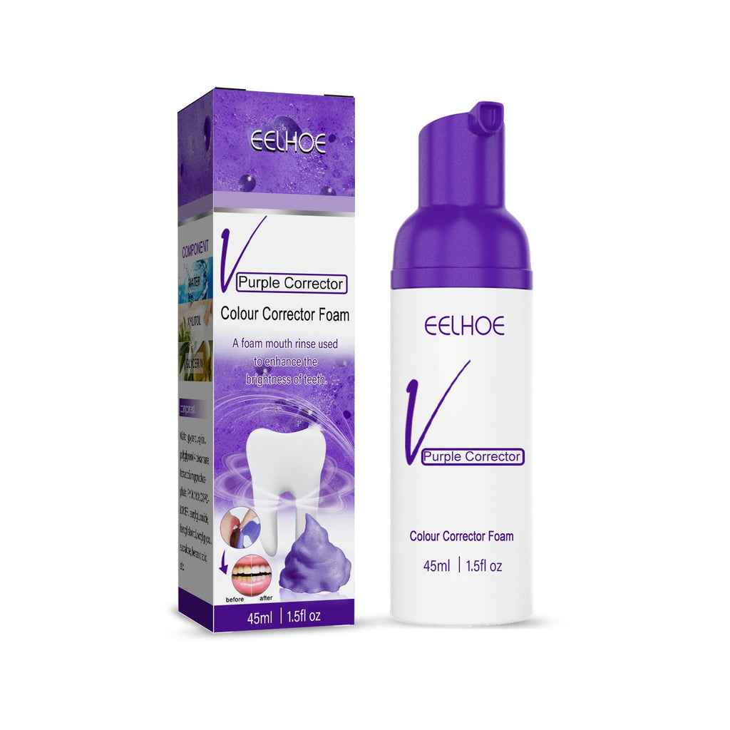 V34 Purple Toned Tooth Mousse Toothpaste Teeth Cleaning Stains Smoke Tartar Oral Care