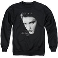 Elvis Presley Face Mens Crewneck Sweatshirt Black