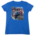 Elvis Presley Ranch Womens T Shirt Royal Blue
