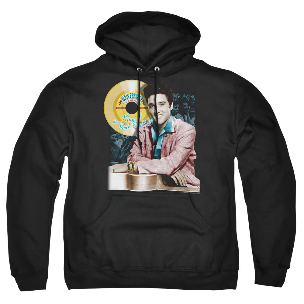 Elvis Presley Gold Record Mens Hoodie Black