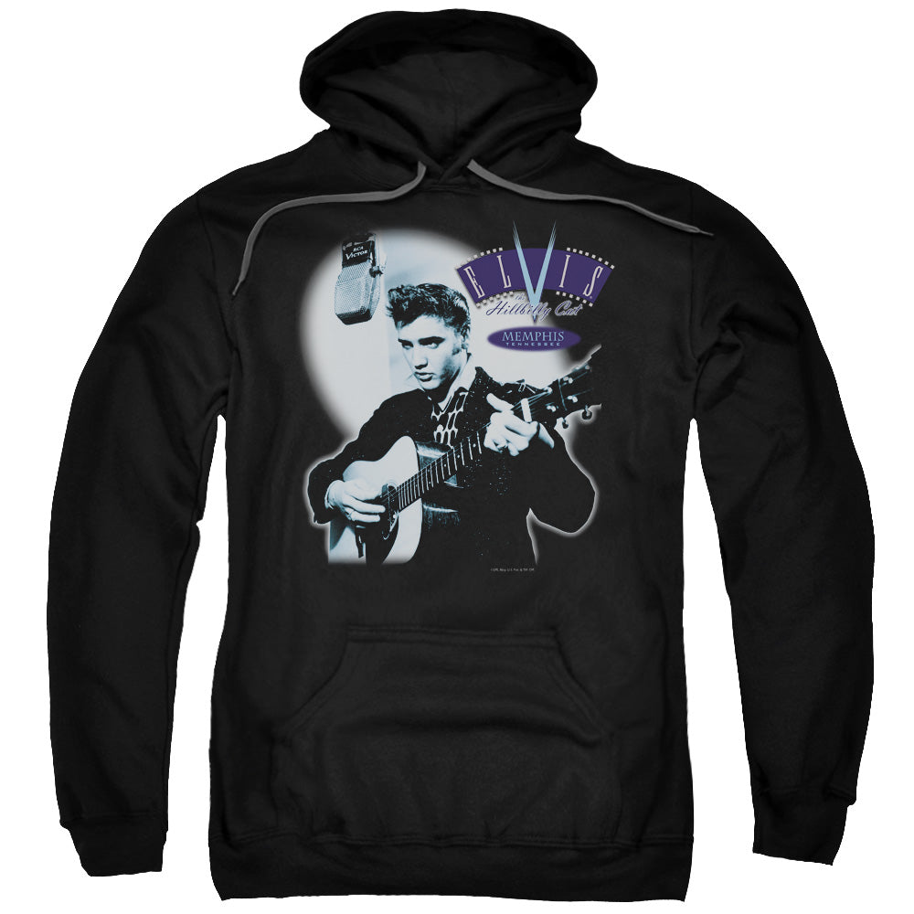 Elvis Presley Hillbilly Cat Mens Hoodie Black
