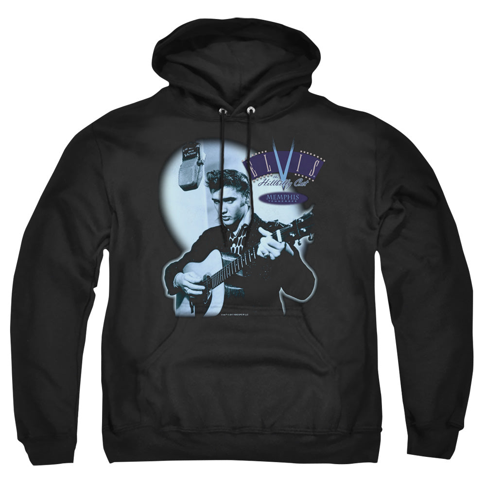 Elvis Presley Hillbilly Cat Mens Hoodie Black