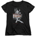 Elvis Presley Las Vegas Womens T Shirt Black