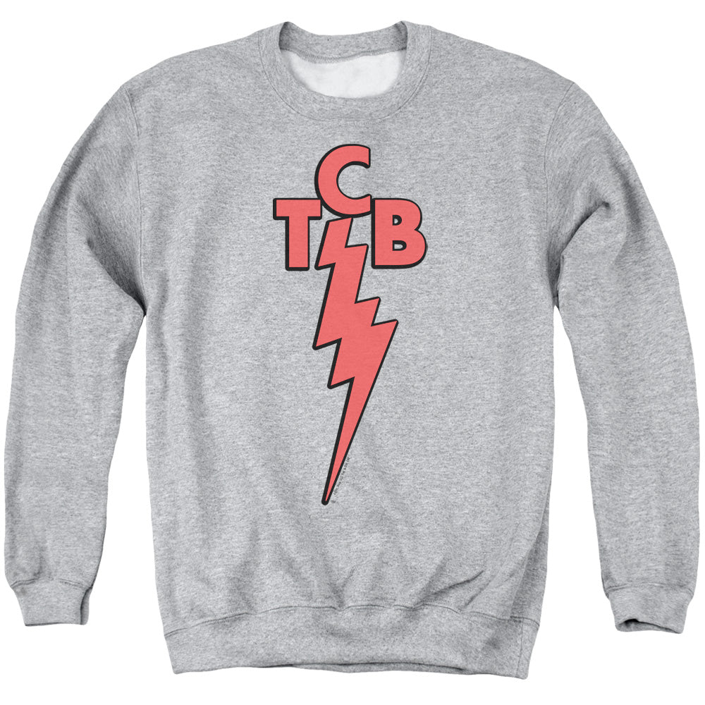 Elvis Presley Tcb Mens Crewneck Sweatshirt Athletic Heather
