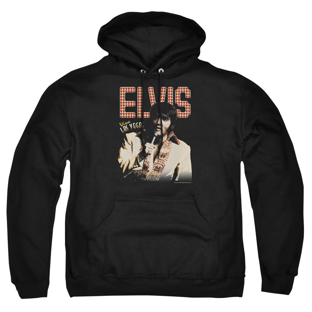Elvis Presley Viva Star Mens Hoodie Black