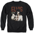 Elvis Presley Viva Star Mens Crewneck Sweatshirt Black