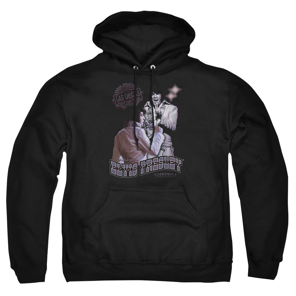 Elvis Presley Violet Vegas Mens Hoodie Black