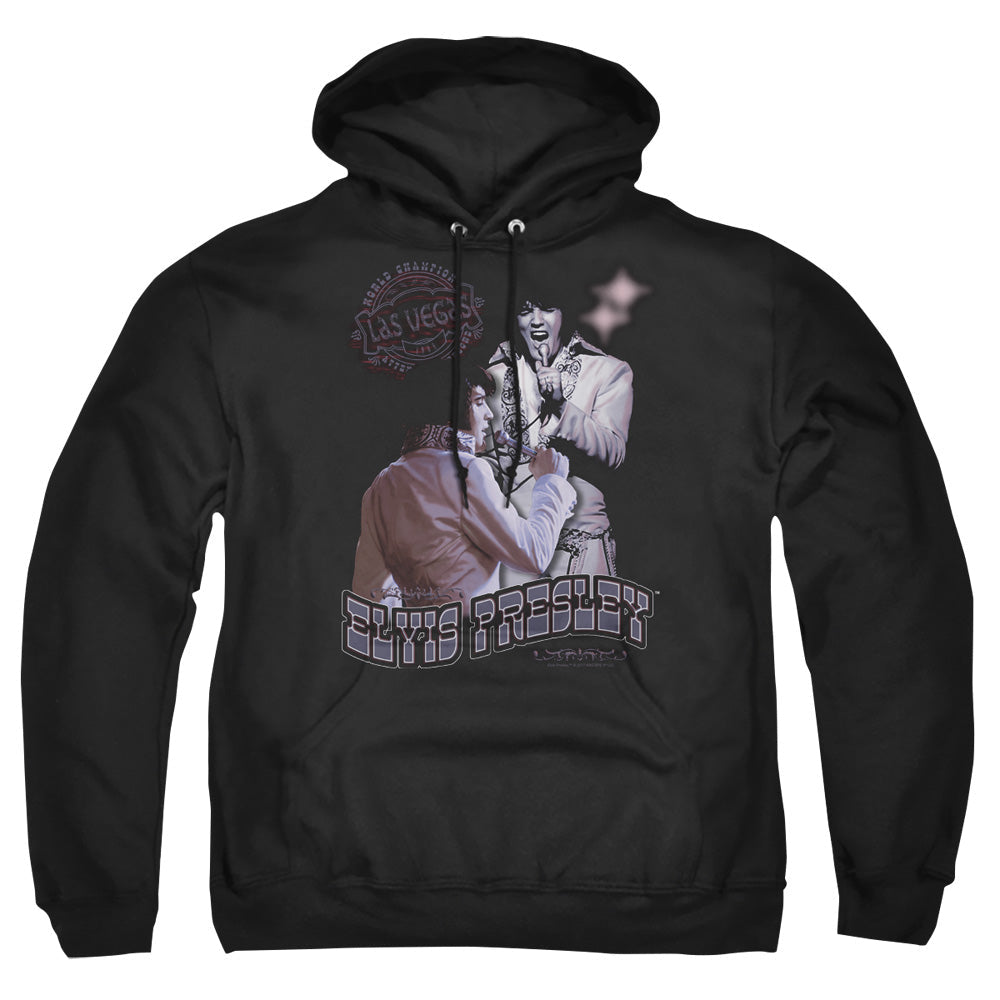 Elvis Presley Violet Vegas Mens Hoodie Black