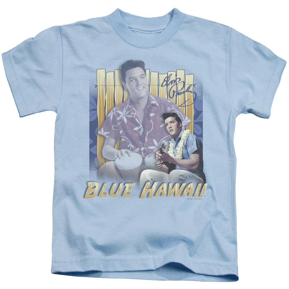 Elvis Presley Blue Hawaii Juvenile Kids Youth T Shirt Carolina Blue Officially Licensed