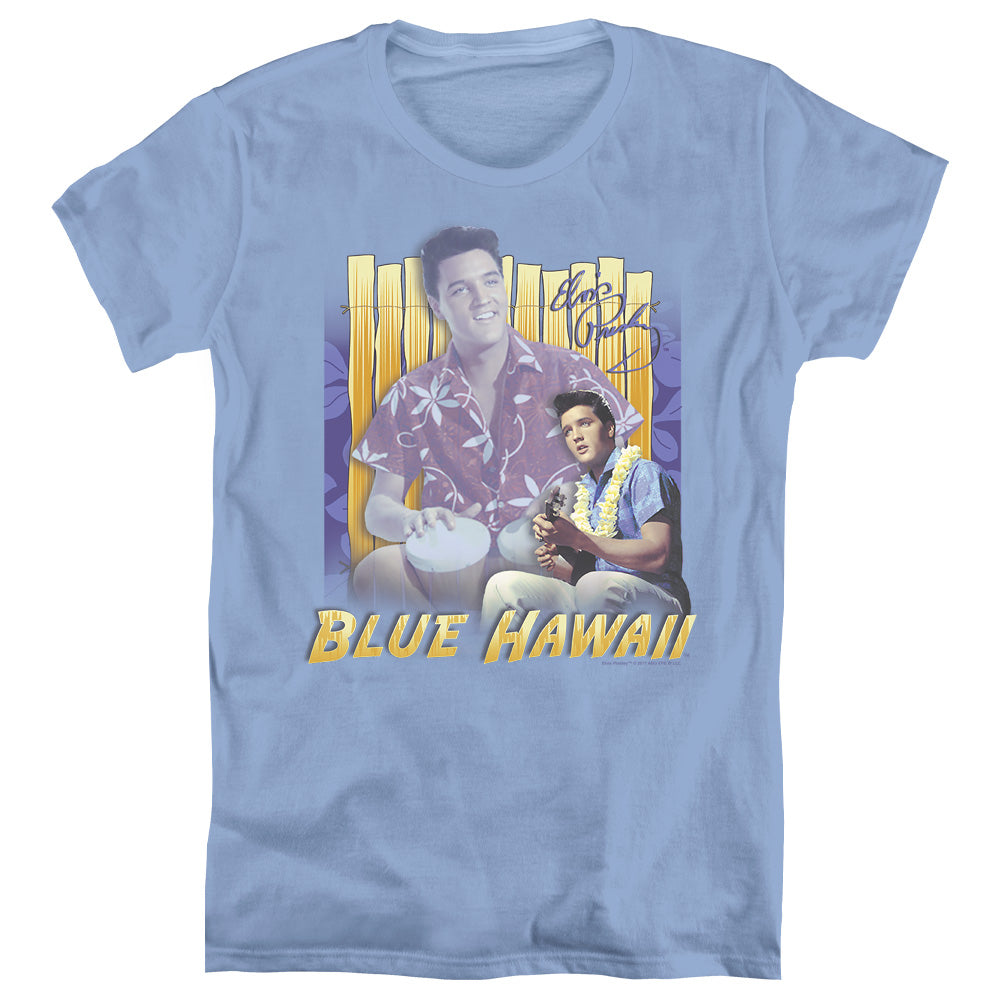 Elvis Presley Blue Hawaii Womens T Shirt Carolina Blue Officially Licensed