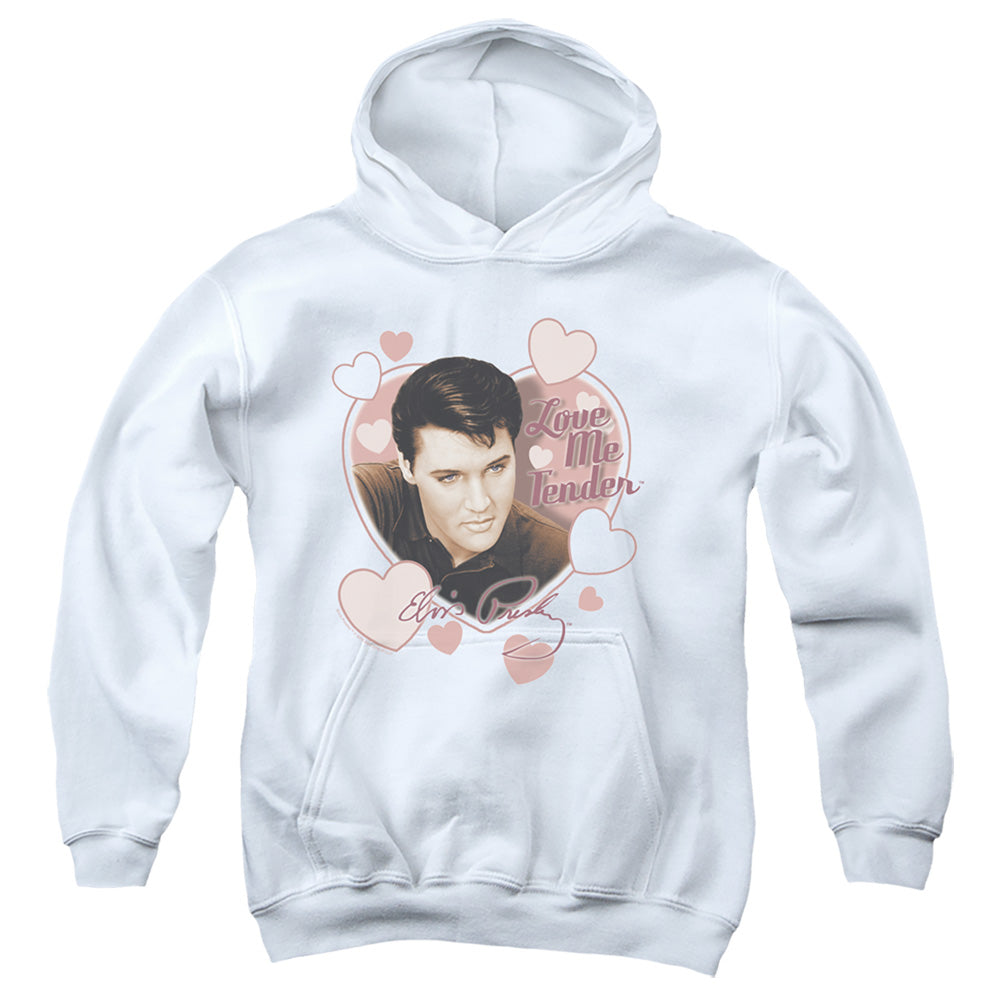 Elvis Presley Love Me Tender Kids Youth Hoodie White Officially Licensed