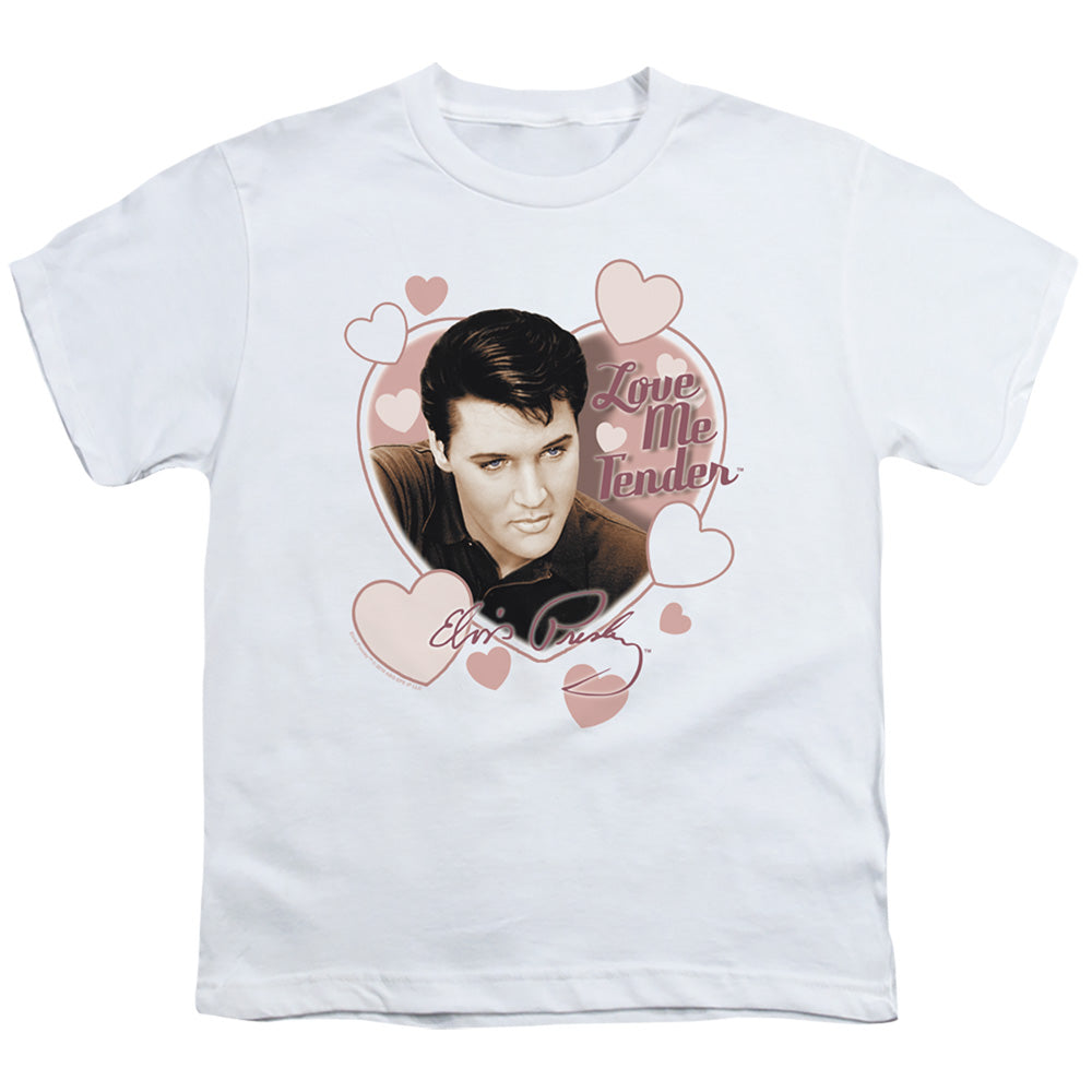 Elvis Presley Love Me Tender Kids Youth T Shirt White Officially Licensed