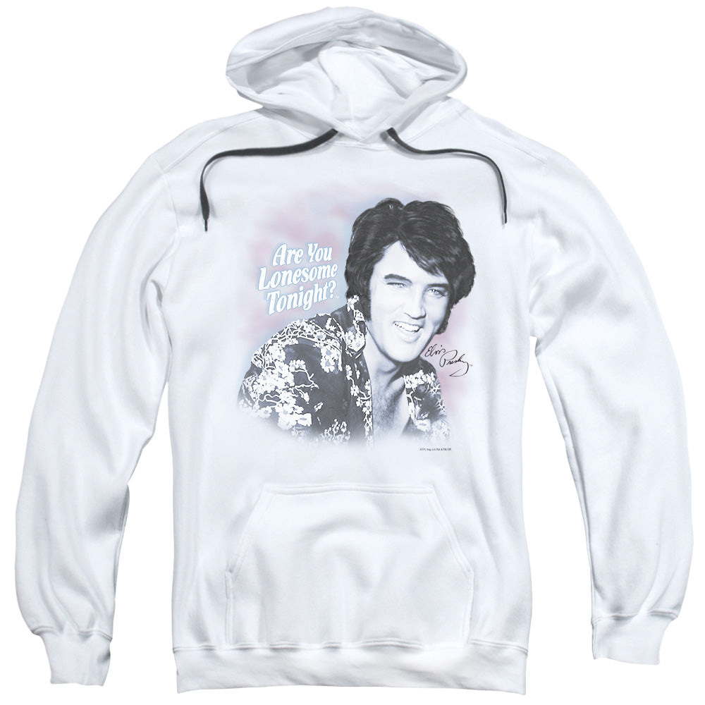 Elvis Presley Lonesome Tonight Mens Hoodie White Officially Licensed
