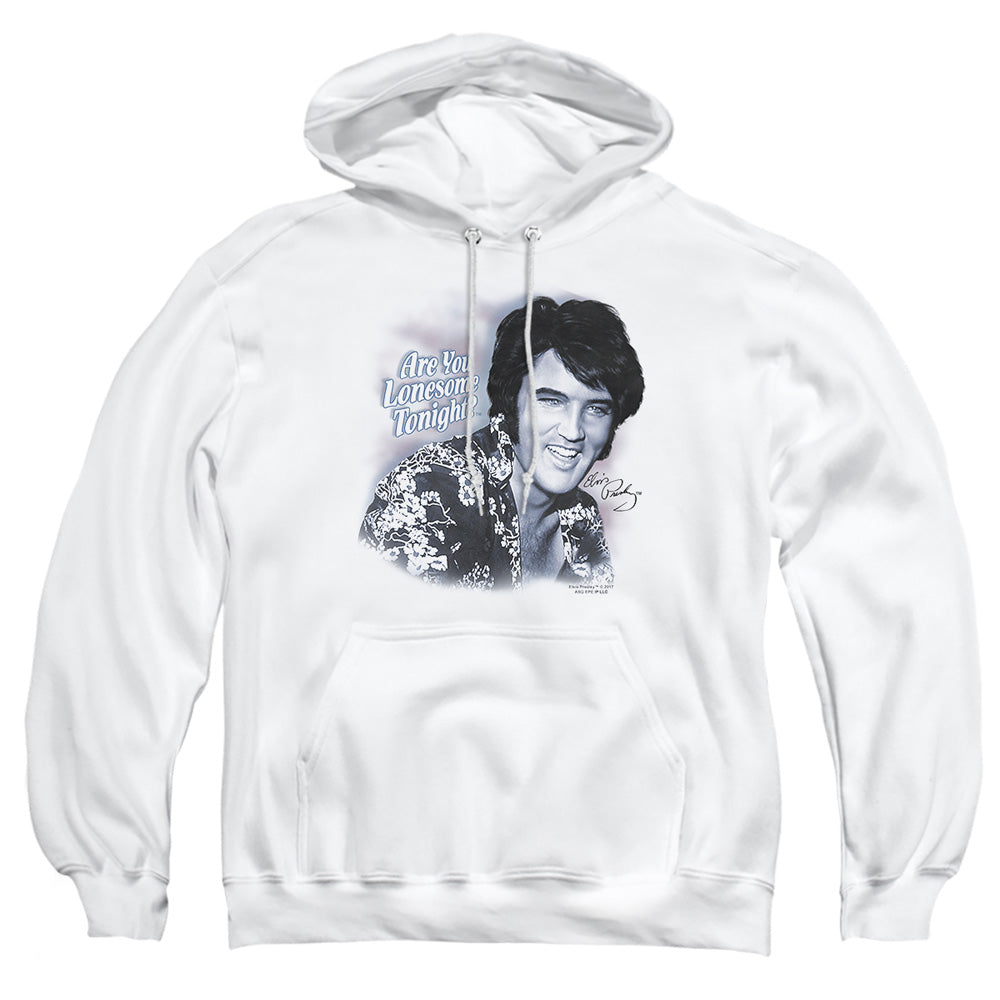 Elvis Presley Lonesome Tonight Mens Hoodie White Officially Licensed