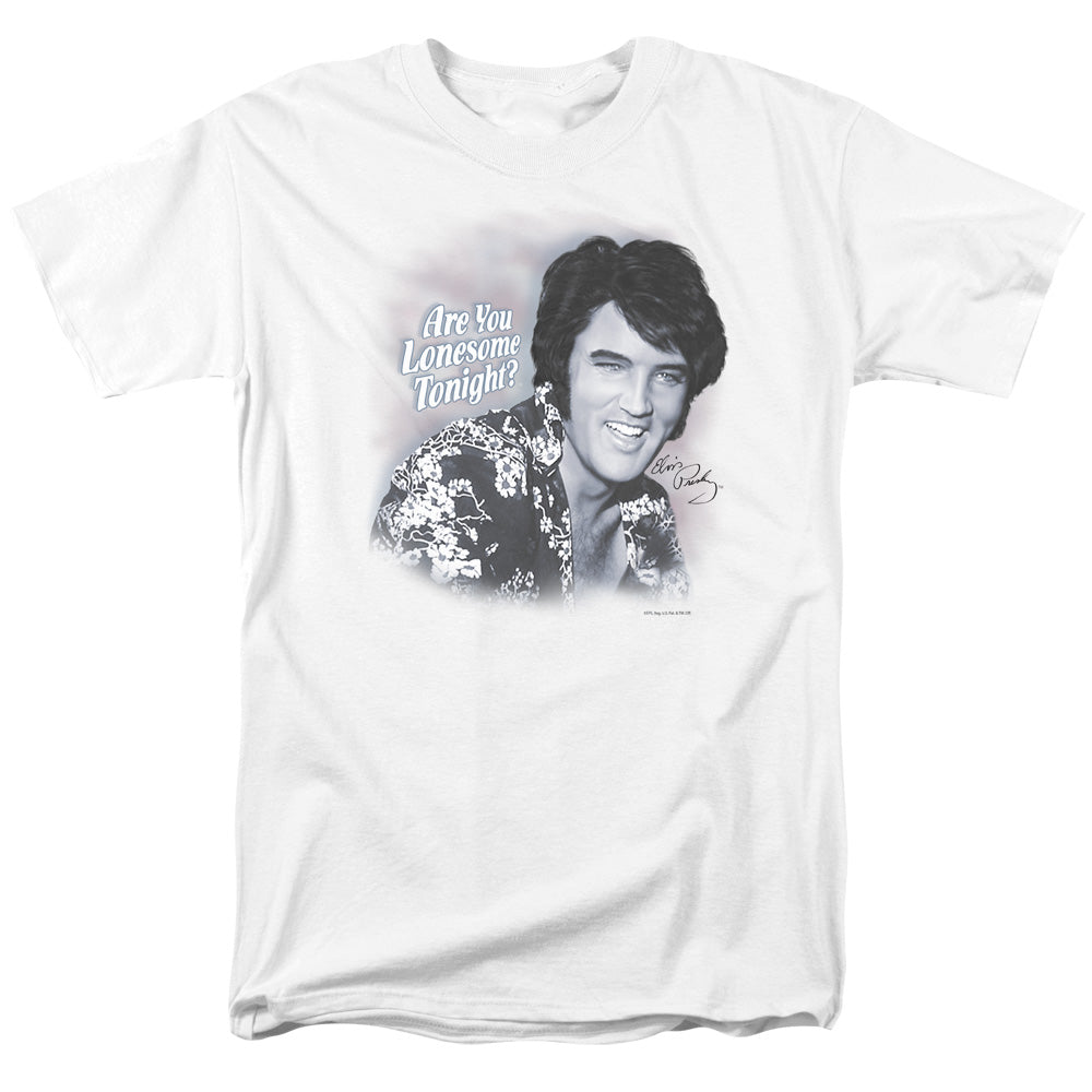 Elvis Presley Lonesome Tonight Mens T Shirt White Officially Licensed