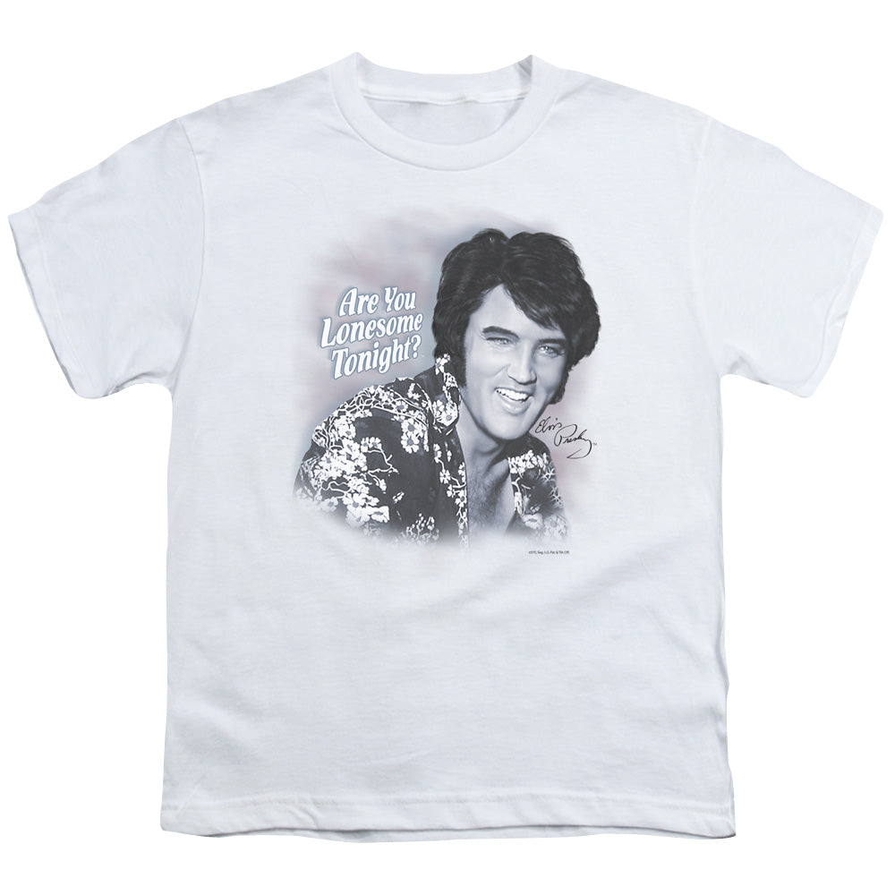 Elvis Presley Lonesome Tonight Kids Youth T Shirt White Officially Licensed