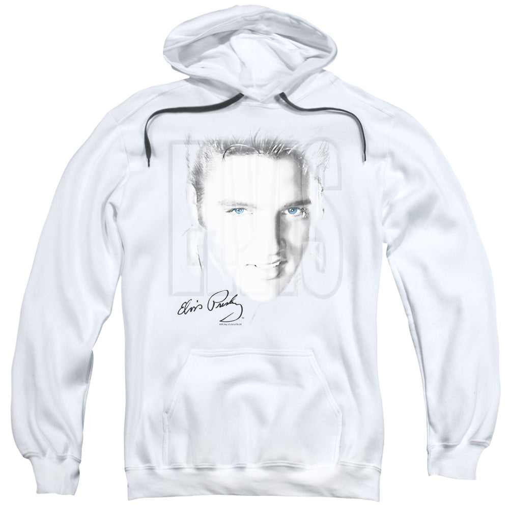 Elvis Presley Blue Eyes Mens Hoodie White Officially Licensed