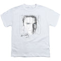 Elvis Presley Blue Eyes Kids Youth T Shirt White Officially Licensed